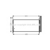 Конденсатор кондиционера AVA QUALITY COOLING TO5576D