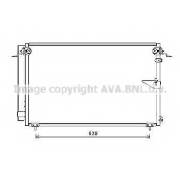 Конденсатор кондиционера AVA QUALITY COOLING TO5654D