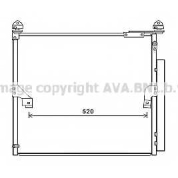 Конденсатор кондиционера AVA QUALITY COOLING TO5657D