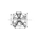 Вентилятор охлаждения двигателя AVA QUALITY COOLING TO7512