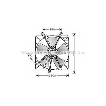 Вентилятор охлаждения двигателя AVA QUALITY COOLING TO7540