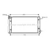 Радиатор охлаждения двигателя AVA QUALITY COOLING TOA2386