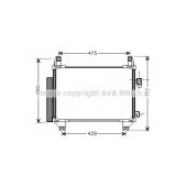 Конденсатор кондиционера AVA QUALITY COOLING TOA5407D