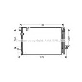 Конденсатор кондиционера AVA QUALITY COOLING TOA5409D