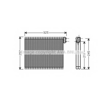 Испаритель кондиционера AVA QUALITY COOLING TOV484