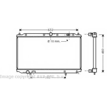 Радиатор охлаждения двигателя AVA QUALITY COOLING VO2124