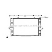Радиатор охлаждения двигателя AVA QUALITY COOLING VO2148