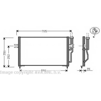 Конденсатор кондиционера AVA QUALITY COOLING VO5086