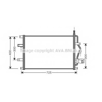 Конденсатор кондиционера AVA QUALITY COOLING VO5107D
