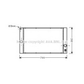 Радиатор охлаждения двигателя AVA QUALITY COOLING VOA2141