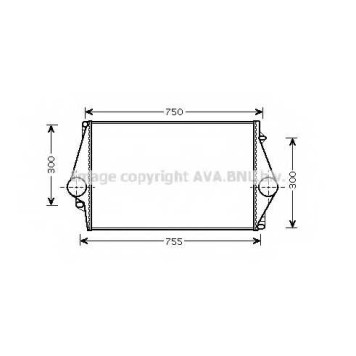 Интеркулер AVA QUALITY COOLING VOA4136