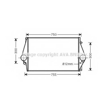 Интеркулер AVA QUALITY COOLING VOA4137