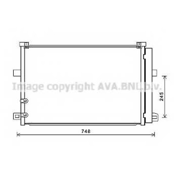Конденсатор кондиционера AVA QUALITY COOLING VW5369D
