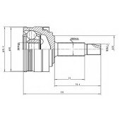 Шарнирный комплект приводного вала AYWIPARTS AW1510136