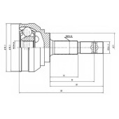 Шарнирный комплект приводного вала AYWIPARTS AW1510143
