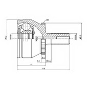 Шарнирный комплект приводного вала AYWIPARTS AW1510754A