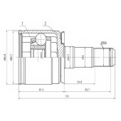 Шарнирный комплект приводного вала AYWIPARTS AW1520407