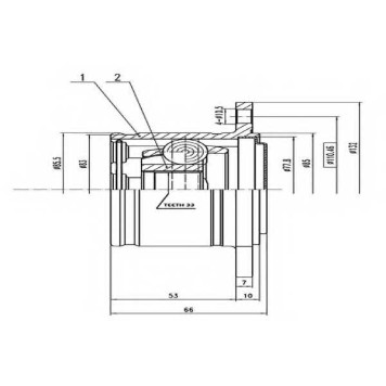 Шарнирный комплект приводного вала AYWIPARTS AW1520850