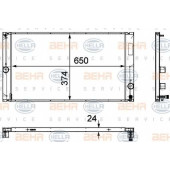Радиатор охлаждения двигателя BEHR HELLA SERVICE 8MK 376 729-601