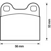 Колодки тормозные дисковые BENDIX 20009 / 571205B