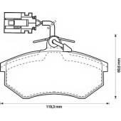Колодки тормозные дисковые BENDIX 20168 / 571856B