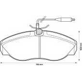Колодки тормозные дисковые BENDIX 21799 / 571840B