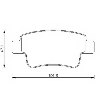 Колодки тормозные дисковые BENDIX 573166 / 573166B