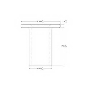 Заклепка, накладки барабанного тормоза BERAL 10x17 / 93074