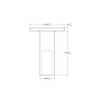 Заклепка, накладки барабанного тормоза BERAL 5x15 / 93275