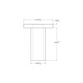 Заклепка, накладки барабанного тормоза BERAL 6x15 / 93049