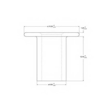 Заклепка, накладки барабанного тормоза BERAL 8x12 / 93057
