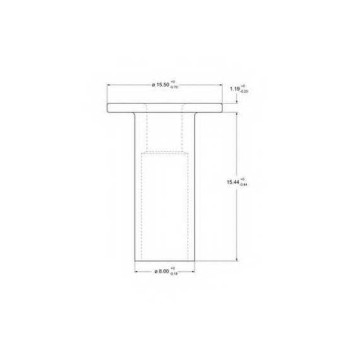 Заклепка, накладки барабанного тормоза BERAL 8x15 / 93058