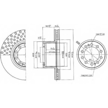 Тормозной диск BERAL BCR323A