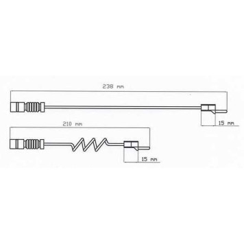 Сигнализатор износа тормозных колодок BERAL UAI103-1