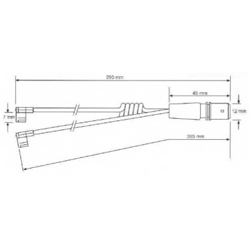 Сигнализатор износа тормозных колодок BERAL UAI117