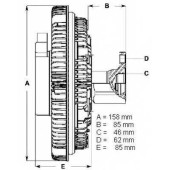 Сцепление вентилятора радиатора BERU LK082