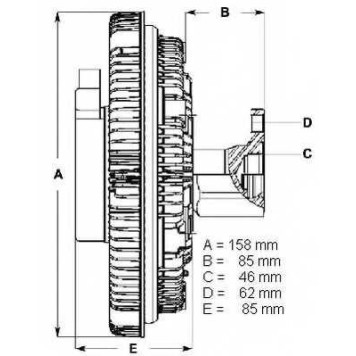 Сцепление вентилятора радиатора BERU LK082