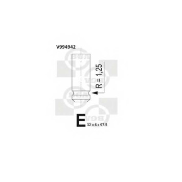 Выпускной клапан BGA V994942