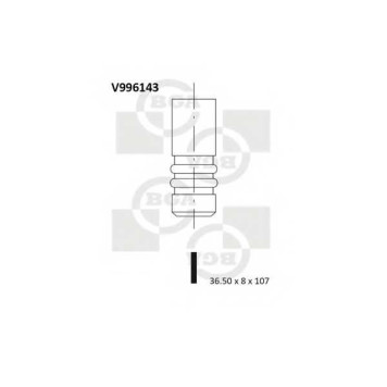 Впускной клапан BGA V996143