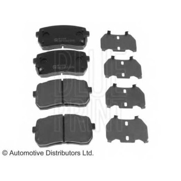 Колодки тормозные дисковые задний для HYUNDAI H-1 Travel(TQ), H-1(TQ), ix55 / KIA CARNIVAL / GRAND CARNIVAL(VQ), SORENTO <b>BLUE PRINT ADG04289</b>