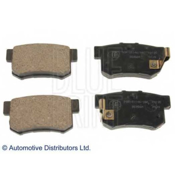 Колодки тормозные дисковые задний для HONDA ACCORD, CIVIC, INTEGRA, PRELUDE, S2000 / SUZUKI KIZASHI, SWIFT, SX4 <b>BLUE PRINT ADH24250</b>