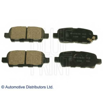 Колодки тормозные дисковые задний для INFINITI EX, FX, G, M35, M45 / NISSAN 350 Z, CEFIRO, ELGRAND, MURANO, SKYLINE, TEANA, X-TRAIL <b>BLUE PRINT ADN142113</b>