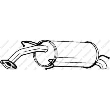 Глушитель выхлопных газов конечный BOSAL 141-219