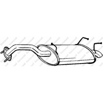 Глушитель выхлопных газов конечный BOSAL 145-109