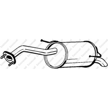 Глушитель выхлопных газов конечный BOSAL 145-117