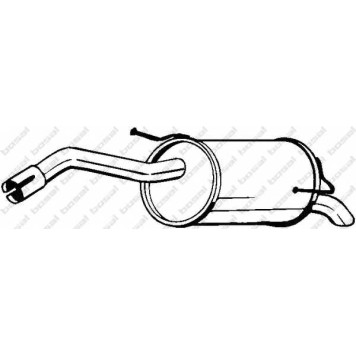 Глушитель выхлопных газов конечный BOSAL 145-125