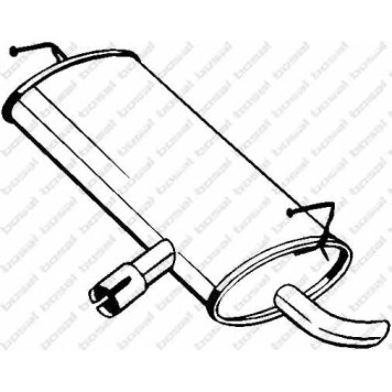 Глушитель выхлопных газов конечный BOSAL 145-203