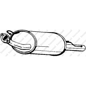 Глушитель выхлопных газов конечный BOSAL 145-341