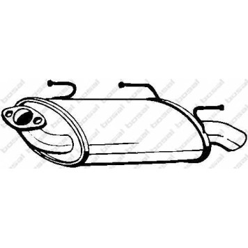 Глушитель выхлопных газов конечный BOSAL 145-503