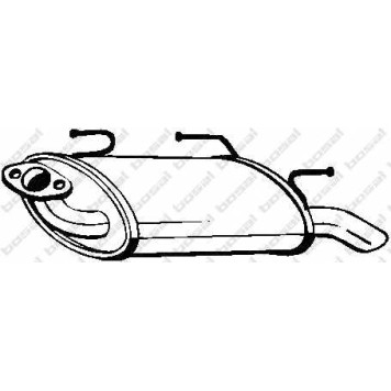 Глушитель выхлопных газов конечный BOSAL 145-609